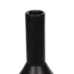 GloboStar® Artificial Garden CANNOLI 21280 Διακοσμητικό Κεραμικό Βάζo Μαύρο Π13 x Μ13 x Υ20cm - Image 5