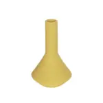 GloboStar® Artificial Garden GRENADA 21281 Διακοσμητικό Κεραμικό Βάζo Κίτρινο Π13 x Μ13 x Υ20cm - Image 2