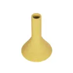GloboStar® Artificial Garden GRENADA 21281 Διακοσμητικό Κεραμικό Βάζo Κίτρινο Π13 x Μ13 x Υ20cm - Image 3