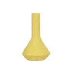 GloboStar® Artificial Garden GRENADA 21281 Διακοσμητικό Κεραμικό Βάζo Κίτρινο Π13 x Μ13 x Υ20cm - Image 4