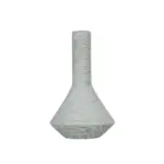 GloboStar® Artificial Garden TANAH 21282 Διακοσμητικό Κεραμικό Βάζo Γκρι Π13 x Μ13 x Υ20cm - Image 4