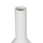 GloboStar® Artificial Garden ARMENINVILLE 21283 Διακοσμητικό Κεραμικό Βάζo Λευκό Π16 x Μ16 x Υ25cm - Image 5