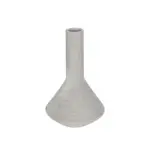 GloboStar® Artificial Garden BARBADOS 21284 Διακοσμητικό Κεραμικό Βάζo Γκρι Π16 x Μ16 x Υ25cm - Image 2