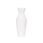 GloboStar® Artificial Garden MALVINA 21285 Διακοσμητικό Κεραμικό Βάζo Λευκό Π10 x Μ10 x Υ24cm - Image 4