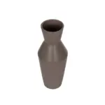 GloboStar® Artificial Garden UNIQUE 21286 Διακοσμητικό Κεραμικό Βάζo Καφέ Π10 x Μ10 x Υ24cm - Image 3