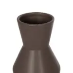 GloboStar® Artificial Garden UNIQUE 21286 Διακοσμητικό Κεραμικό Βάζo Καφέ Π10 x Μ10 x Υ24cm - Image 5
