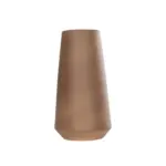GloboStar® Artificial Garden PORTO 21288 Διακοσμητικό Κεραμικό Βάζο Καφέ Μ11 x Π11 x Υ20cm - Image 3