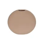 GloboStar® Artificial Garden LANZAROTE 21290 Διακοσμητικό Κεραμικό Βάζo Καφέ Π15 x Μ15 x Υ14cm - Image 2