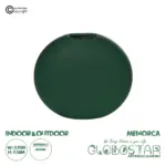 GloboStar® Artificial Garden MENORCA 21292 Διακοσμητικό Κεραμικό Βάζo Πράσινο Π15 x Μ15 x Υ14cm