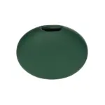 GloboStar® Artificial Garden MENORCA 21292 Διακοσμητικό Κεραμικό Βάζo Πράσινο Π15 x Μ15 x Υ14cm - Image 3