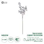 GloboStar® Artificial Garden TAKASAGO CHERRY BLOSSOM 21294 Τεχνητό Διακοσμητικό Κλαδί Λιλά Κερασιάς Μ25 x Π10 x Υ81cm