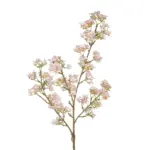 GloboStar® Artificial Garden PINK PEAR BLOSSOM BRANCH 21295 Τεχνητό Διακοσμητικό Κλαδί Αχλαδίας Ρόζ Y80cm - Image 3