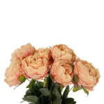 GloboStar® Artificial Garden PEONY FLOWER 21297 Τεχνητό Διακοσμητικό Μπουκέτο Κλαδιά Παιώνιας Μ35 x Π23 x Υ46cm - Image 3