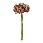 GloboStar® Artificial Garden PINK CAMELIA BOUQUET 21299 Τεχνητό Διακοσμητικό Μπουκέτο Ρόζ Καμέλια Y37cm - Image 2