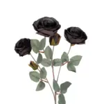 GloboStar® Artificial Garden PURPLE BRANCH 21301 Τεχνητό Διακοσμητικό Κλαδί Τριαντάφυλλα Μωβ Y60cm - Image 3