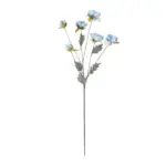 GloboStar® Artificial Garden SKY BLUE PAEONIA BRANCH 21306 Τεχνητό Διακοσμητικό Κλαδί Παιώνιας Μπλέ Y82cm - Image 2