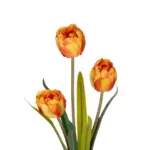 GloboStar® Artificial Garden ORANGE TULIP BRANCH 21308 Τεχνητό Διακοσμητικό Κλαδί Πορτοκαλί Τουλίπα Y48cm - Image 3