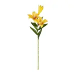 GloboStar® Artificial Garden YELLOW LILY BRANCH 21311 Τεχνητό Διακοσμητικό Κλαδί Κίτρινο Κρίνο Y72cm - Image 2