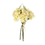 GloboStar® Artificial Garden YELLOW HYDRANGEA BOUQUET 21315 Τεχνητό Διακοσμητικό Μπουκέτο Κίτρινη Ορτανσία Y33cm - Image 2