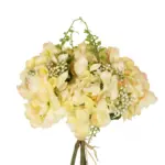 GloboStar® Artificial Garden YELLOW HYDRANGEA BOUQUET 21315 Τεχνητό Διακοσμητικό Μπουκέτο Κίτρινη Ορτανσία Y33cm - Image 3