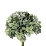GloboStar® Artificial Garden GREEN HYDRANGEA BRANCH 21316 Τεχνητό Διακοσμητικό Κλαδί Πράσινη Ορτανσία Y47cm - Image 3
