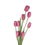 GloboStar® Artificial Garden PINK TULIP BRANCH 21319 Τεχνητό Διακοσμητικό Κλαδί Ροζ Τουλίπα Y92cm - Image 3