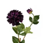 GloboStar® Artificial Garden PURPLE DHALIA BRANCH 21323 Τεχνητό Διακοσμητικό Μωβ Κλαδί Ντάλια Y78cm - Image 3
