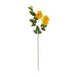 GloboStar® Artificial Garden ORANGE DHALIA BRANCH 21324 Τεχνητό Διακοσμητικό Πορτοκαλί Κλαδί Ντάλια Y115cm - Image 2