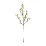 GloboStar® Artificial Garden WHITE FORSYTHIA BRANCH 21326 Τεχνητό Διακοσμητικό Λευκό Κλαδί Φορσύθιας Y83cm - Image 2