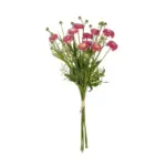 GloboStar® Artificial Garden PINK CHRYSANTHEMUM BOUQUET 21328 Τεχνητό Διακοσμητικό Μπουκέτο Ροζ Χρυσάνθεμο Y50cm - Image 2