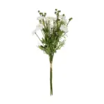 GloboStar® Artificial Garden WHITE CHRYSANTHEMUM BOUQUET 21330 Τεχνητό Διακοσμητικό Μπουκέτο Λευκό Χρυσάνθεμο Y50cm - Image 2