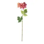 GloboStar® Artificial Garden PINK DHALIA BRANCH 21334 Τεχνητό Διακοσμητικό Ροζ Κλαδί Ντάλια Y60cm - Image 2