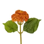 GloboStar® Artificial Garden ORANGE SEDUM BRANCH 21338 Τεχνητό Διακοσμητικό Κλαδί Πορτοκαλί Σέδο Y38cm - Image 3