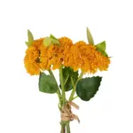 GloboStar® Artificial Garden ORANGE SEDUM BOUQUET 21346 Τεχνητό Διακοσμητικό Μπουκέτο Πορτοκαλί Σέδο Y30cm - Image 3