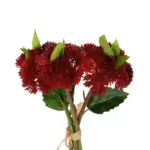 GloboStar® Artificial Garden RED SEDUM BOUQUET 21349 Τεχνητό Διακοσμητικό Μπουκέτο Κόκκινο Σέδο Y30cm - Image 3