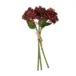 GloboStar® Artificial Garden RED HYACINTH BOUQUET 21353 Τεχνητό Διακοσμητικό Μπουκέτο Κόκκινος Υάκυνθος Y30cm - Image 2