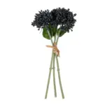 GloboStar® Artificial Garden BLACK HYACINTH BOUQUET 21356 Τεχνητό Διακοσμητικό Μπουκέτο Μαύρο Υάκυνθος Y30cm - Image 2