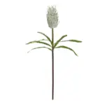 GloboStar® Artificial Garden WHITE STIPA FRUIT BRANCH 21374 Τεχνητό Διακοσμητικό Κλαδί Στίπα Y69cm - Image 2