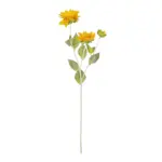 GloboStar® Artificial Garden YELLOW SUNFLOWER BRANCH 21384 Τεχνητό Διακοσμητικό Κλαδί Ηλιοτρόπιο Κίτρινο Y64cm - Image 2