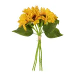 GloboStar® Artificial Garden YELLOW SUNFLOWER BRANCH 21385 Τεχνητό Διακοσμητικό Μπουκέτο Ηλιοτρόπιο Κίτρινο Y36cm - Image 2