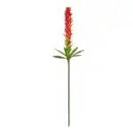 GloboStar® Artificial Garden RED GINGER BUD BRANCH 21393 Τεχνητό Διακοσμητικό Κόκκινο Κλαδί Ginger Y124cm - Image 2