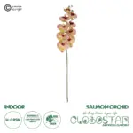 GloboStar® Artificial Garden PING SALMON ORCHID BRANCH 21405 Τεχνητό Διακοσμητικό Κλαδί  Ροζ Ορχιδέα Y95cm