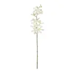 GloboStar® Artificial Garden WHITE VANDA ORCHID BRANCH 21409 Τεχνητό Διακοσμητικό Κλαδί Λευκή Ορχιδέα Y82cm - Image 2