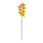 GloboStar® Artificial Garden YELLOW RED ORCHID BRANCH 21410 Τεχνητό Διακοσμητικό Κλαδί Κίτρινη Ορχιδέα Y70cm - Image 2