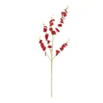 GloboStar® Artificial Garden RED DANCE ORCHID BRANCH 21413 Τεχνητό Διακοσμητικό Κλαδί Κόκκινη Ορχιδέα Y90cm - Image 2
