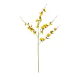 GloboStar® Artificial Garden YELLOW SPRING ORCHIDIUM BRANCH 21415 Τεχνητό Διακοσμητικό Κλαδί Κίτρινη Ορχιδέα Y76cm - Image 2