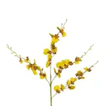 GloboStar® Artificial Garden YELLOW SPRING ORCHIDIUM BRANCH 21415 Τεχνητό Διακοσμητικό Κλαδί Κίτρινη Ορχιδέα Y76cm - Image 3