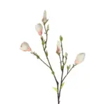 GloboStar® Artificial Garden CHAMPAGNE MAGNOLIA BRANCH 21423 Τεχνητό Διακοσμητικό Κλαδί Σαμπανί Μανόλια Y100cm - Image 3