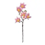 GloboStar® Artificial Garden PING MAGNOLIA BRANCH 21424 Τεχνητό Διακοσμητικό Κλαδί Ροζ Μανόλια Y57cm - Image 2