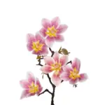 GloboStar® Artificial Garden PING MAGNOLIA BRANCH 21424 Τεχνητό Διακοσμητικό Κλαδί Ροζ Μανόλια Y57cm - Image 3